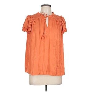 Rachel Zoe Short Sleeve Blouse 100% Polyester